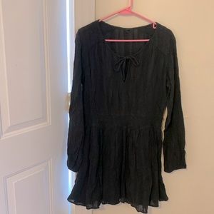 Volcom size large (14) sheer black dress